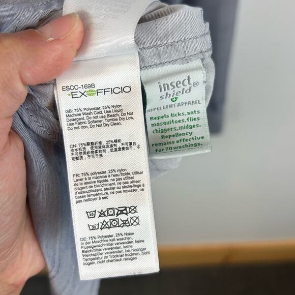 Exofficio Men's Insect Shield Repellent Button Down Long Sleeve Shirt Size XL - Picture 4 of 5